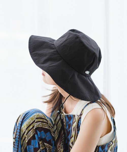 Kastane（カスタネ）の「ナイロンサファリハット（キャップ・レディース・ブラック/グレー・FREE）」の6枚目の写真