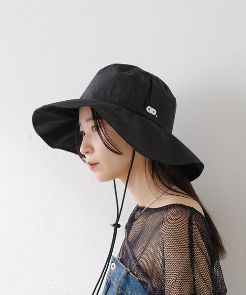 Kastane（カスタネ）の「ナイロンサファリハット（キャップ・レディース・ブラック/グレー・FREE）」の12枚目の写真