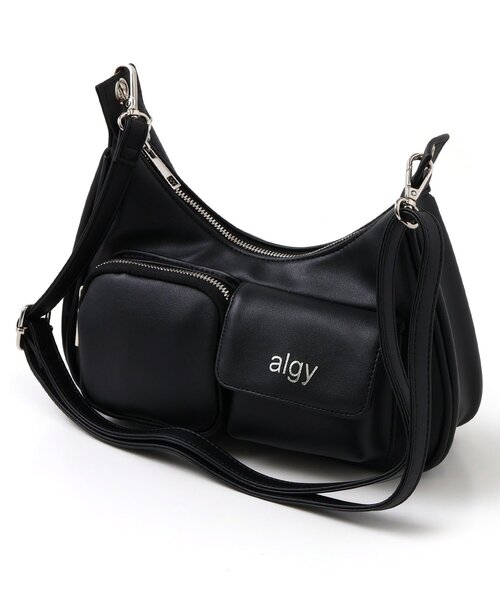 algy（アルジー）の「2ポケットショルダーBAG2（ショルダーバッグ・キッズ・ブラック/シルバー・FREE）」の10枚目の写真