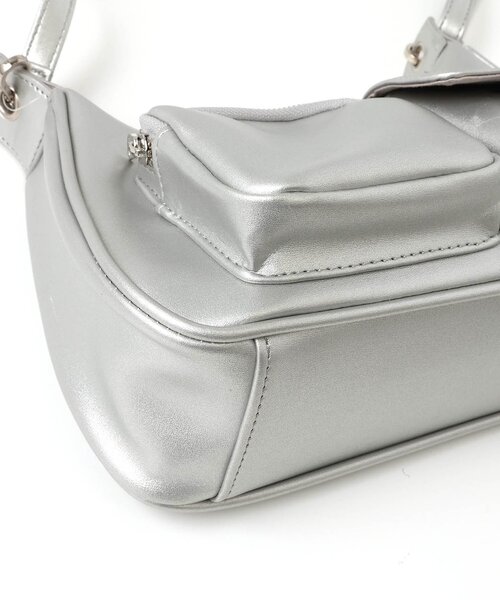 algy（アルジー）の「2ポケットショルダーBAG2（ショルダーバッグ・キッズ・ブラック/シルバー・FREE）」の11枚目の写真