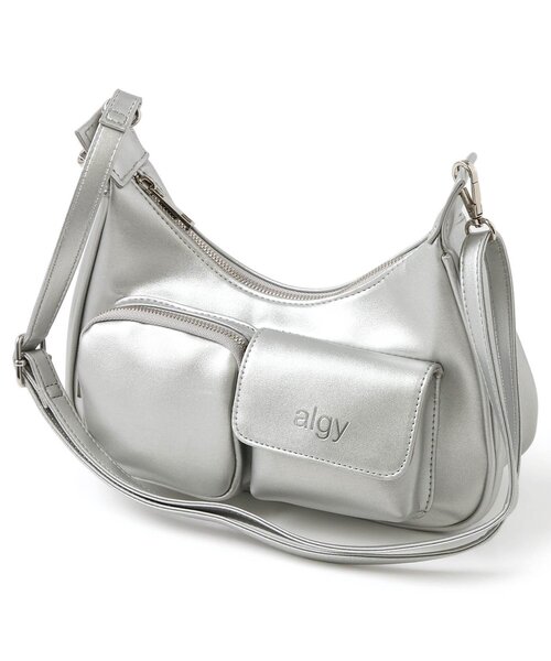 algy（アルジー）の「2ポケットショルダーBAG2（ショルダーバッグ・キッズ・ブラック/シルバー・FREE）」の12枚目の写真