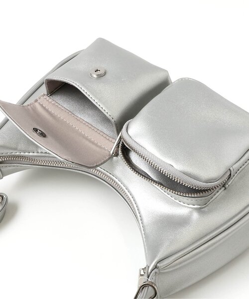 algy（アルジー）の「2ポケットショルダーBAG2（ショルダーバッグ・キッズ・ブラック/シルバー・FREE）」の18枚目の写真