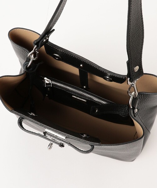 GIANNI NOTARO（ジャンニノターロ）の「【別注】GIANNI NOTARO / 1ハンドル バケツ トートバッグ（トートバッグ・レディース・ライトブラウン/ブラック・ONE SIZE）」の7枚目の写真