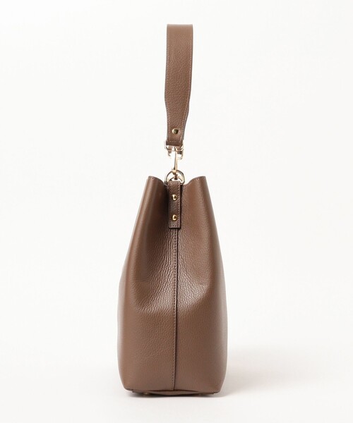 GIANNI NOTARO（ジャンニノターロ）の「【別注】GIANNI NOTARO / 1ハンドル バケツ トートバッグ（トートバッグ・レディース・ライトブラウン/ブラック・ONE SIZE）」の8枚目の写真