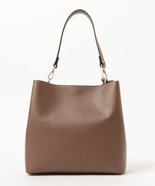 GIANNI NOTARO（ジャンニノターロ）の「【別注】GIANNI NOTARO / 1ハンドル バケツ トートバッグ（トートバッグ・レディース・ライトブラウン/ブラック・ONE SIZE）」の9枚目の写真