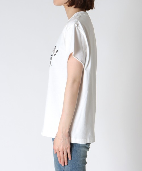 スリーフォータイム Three Four Time ピグメントTシャツ （ホワイト） ピグメントTシャツ ＠（Tシャツ/カットソー）｜Three Four Time