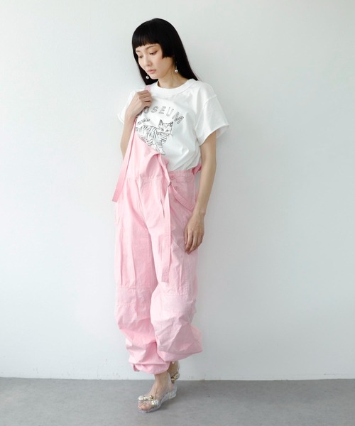 スリーフォータイム Three Four Time ピグメントTシャツ （ホワイト） ピグメントTシャツ ＠（Tシャツ/カットソー）｜Three Four Time