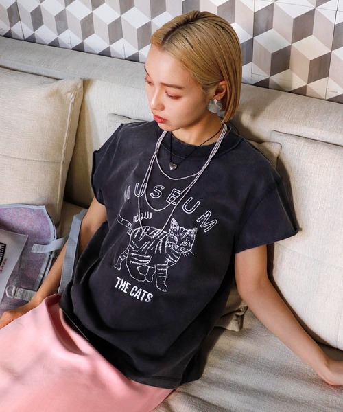 L'Appartement キャッシュmereシルクTシャツ