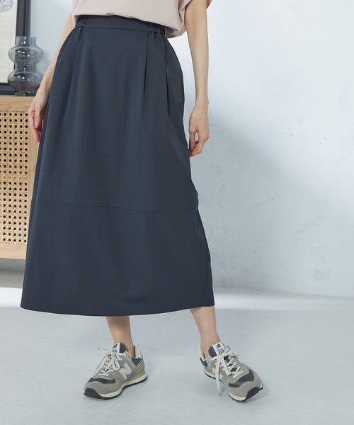 GALLORIA（ギャローリア）の「コクーンスカート（スカート・レディース・ベージュ/ネイビー・LL/S/M/L）」の2枚目の写真