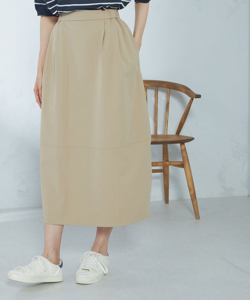 GALLORIA（ギャローリア）の「コクーンスカート（スカート・レディース・ベージュ/ネイビー・LL/S/M/L）」の5枚目の写真