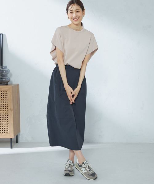 GALLORIA（ギャローリア）の「コクーンスカート（スカート・レディース・ベージュ/ネイビー・LL/S/M/L）」の7枚目の写真