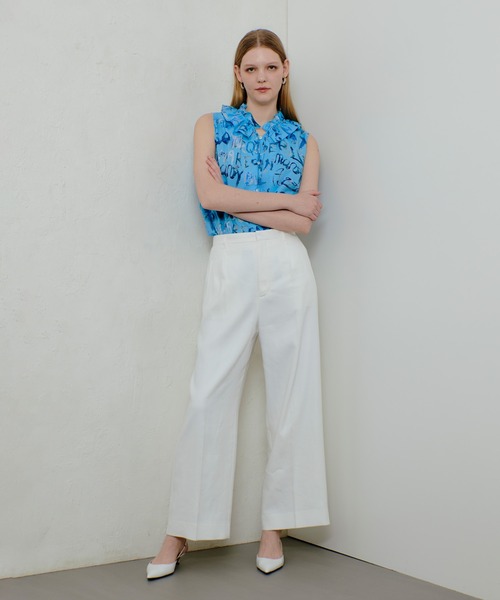 allureville(アルアバイル)の「NALYAストレッチパンツ(その他パンツ・レディース・ホワイト/ネイビー・1/2)」の11枚目の写真