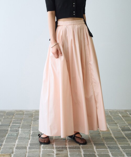 CODE A（コードエー）の「side slit volume skirt（スカート・レディース・パープル/ピンク/ブラック/ホワイト・34/36/38）」の4枚目の写真
