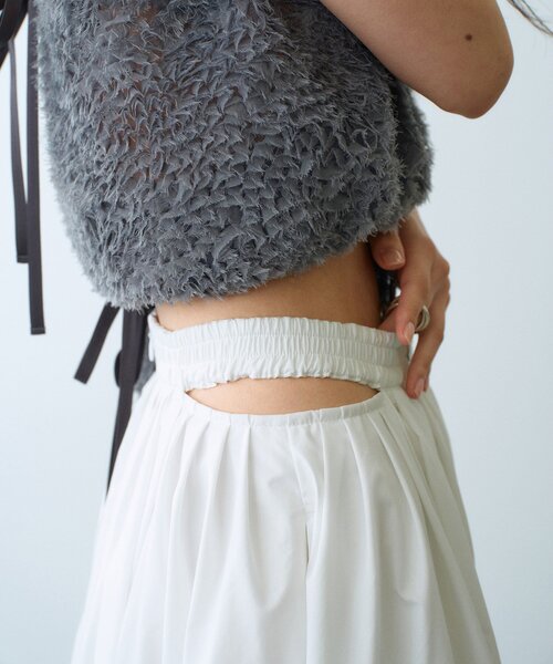 CODE A（コードエー）の「side slit volume skirt（スカート・レディース・パープル/ピンク/ブラック/ホワイト・34/36/38）」の22枚目の写真