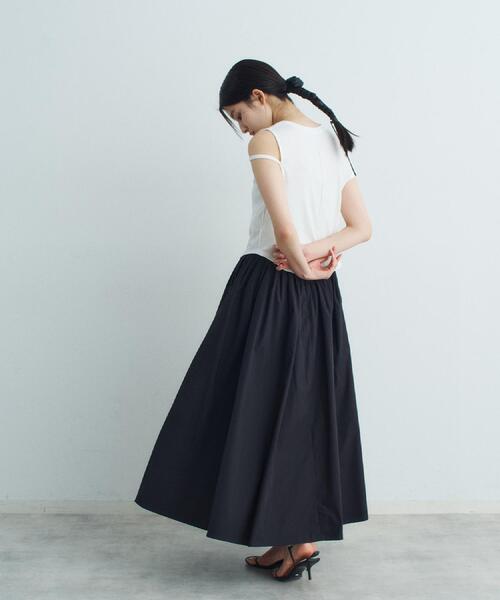 CODE A（コードエー）の「side slit volume skirt（スカート・レディース・パープル/ピンク/ブラック/ホワイト・34/36/38）」の16枚目の写真