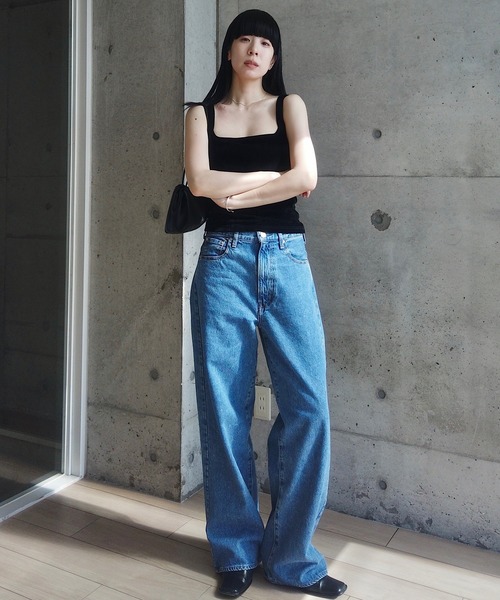 RIKA × forksy. 】カップ付き サマーベロア ラウンドスクエア