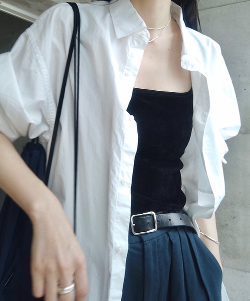 RIKA × forksy. 】カップ付き サマーベロア ラウンドスクエア