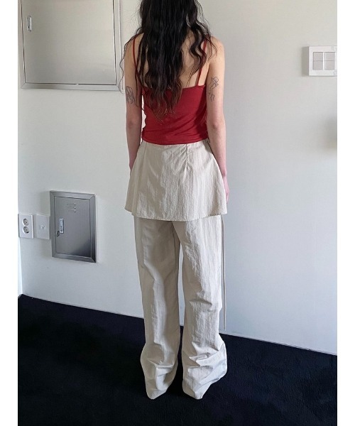 Didot.showroom（ディドット ショールーム）の「ラップSKレイヤーワイドパンツ（その他パンツ・レディース・ベージュ/ブラック・S/M）」の13枚目の写真