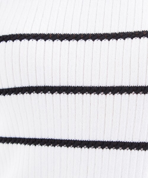 grove（グローブ）の「地柄ボーダーリブニットプルオーバー（ニット/セーター・レディース・ブルー系その他/オフホワイト/ホワイト系5・02/01/03/04/05）」の15枚目の写真