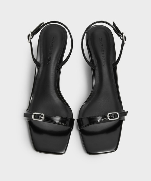 CHARLES & KEITH(チャールズ & キース)の「バックル スリングバックキトゥンヒール(サンダル・レディース・シルバー/ライトアッシュグレー/ブラック系その他7・22cm/22.5cm/23cm/23.5cm/24.5cm/25cm/25.5cm/26.5cm)」の6枚目の写真
