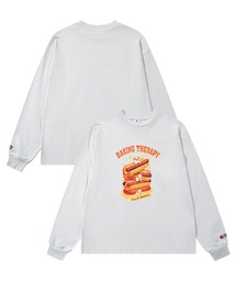 HOOK（フック）の「HOOK -original-　「HOOK BAKERY」シリーズ　ヴィンテージ風犬プリントロンTEE（Tシャツ/カットソー・メンズ）」