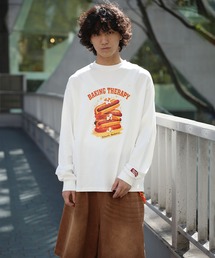 HOOK（フック）の「HOOK -original-　「HOOK BAKERY」シリーズ　ヴィンテージ風犬プリントロンTEE（Tシャツ/カットソー）」