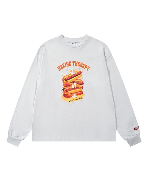 HOOK（フック）の「HOOK -original-　「HOOK BAKERY」シリーズ　ヴィンテージ風犬プリントロンTEE（Tシャツ/カットソー・メンズ・ブラック/ホワイト/グレー・X-LARGE/LARGE/MEDIUM）」の10枚目の写真