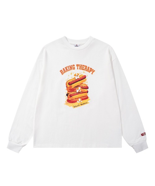 HOOK（フック）の「HOOK -original-　「HOOK BAKERY」シリーズ　ヴィンテージ風犬プリントロンTEE（Tシャツ/カットソー・メンズ・ブラック/ホワイト/グレー・X-LARGE/LARGE/MEDIUM）」の12枚目の写真
