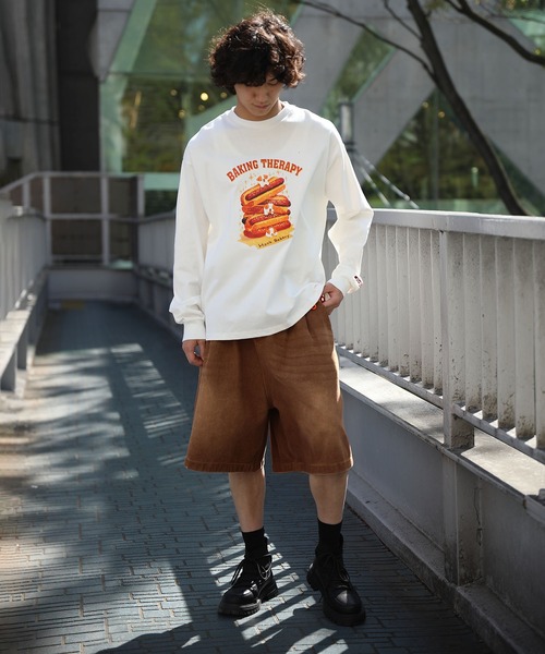 HOOK（フック）の「HOOK -original-　「HOOK BAKERY」シリーズ　ヴィンテージ風犬プリントロンTEE（Tシャツ/カットソー・メンズ・ブラック/ホワイト/グレー・X-LARGE/LARGE/MEDIUM）」の22枚目の写真