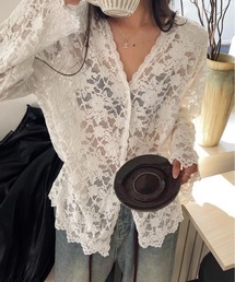 VIBGYOR | 【LAMPOON】レースカーディガン(カーディガン/ボレロ)