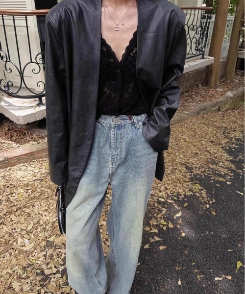 VIBGYOR(ヴィブジョー)の「【LAMPOON】レースカーディガン(カーディガン/ボレロ・レディース・ブラック/ホワイト・FREE)」の7枚目の写真