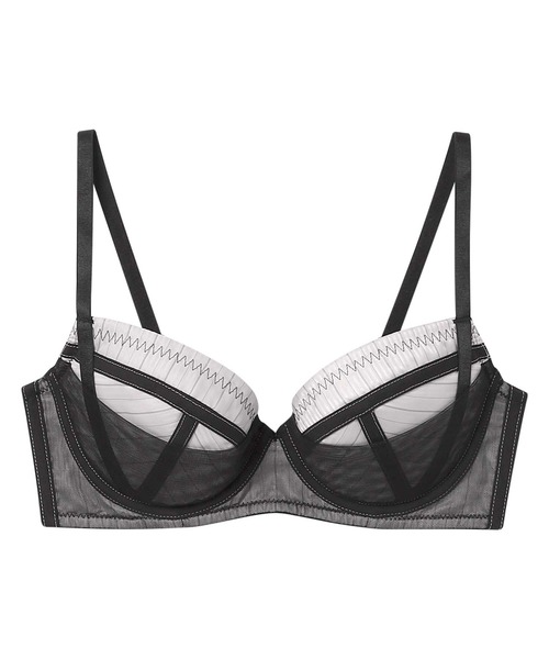 AMPHI(アンフィ)の「「HOUGA×AMPHI」 ブラジャー 脇スッキリ(ブラジャー・レディース・レッド/ブラック・B65/B70/B75/C65/C70/C75/D65/D70/D75/E65/E70/E75)」の1枚目の写真