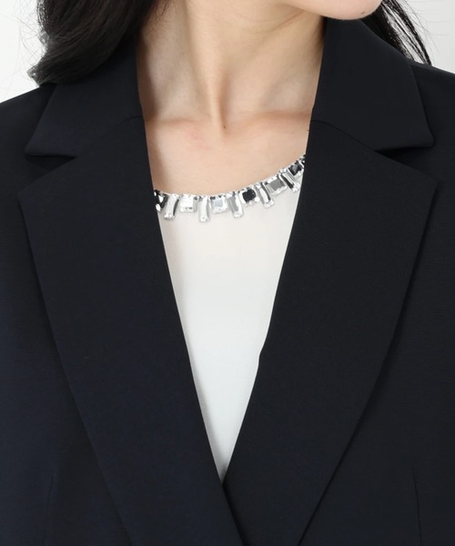 STRAWBERRY-FIELDS（ストロベリーフィールズ）の「ソルディポンチ_ポンチダブルジャケット（テーラードジャケット・レディース・ネイビー・2）」の9枚目の写真