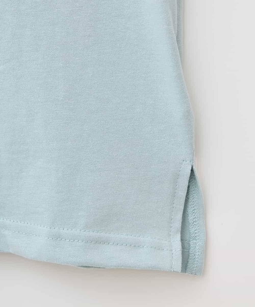 a.v.v（アーヴェヴェ）の「【接触冷感/毛玉になりにくい/綿100％】[100-160]シアーギンガムフレアスリーブＴシャツ（Tシャツ/カットソー・キッズ・ミント/ライトブルー/ブラック/ライラック・110/100/130/120/150/140/160）」の13枚目の写真