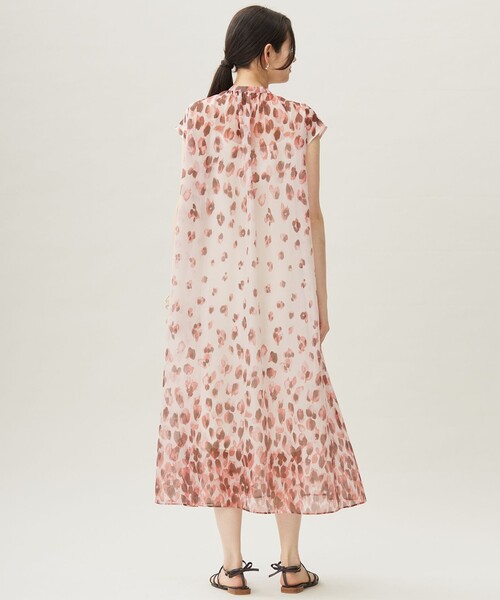 新品 タグ付き POUR VOUS グラデーションチュールワンピース ベルト付き GIRL DRESS FOR NOW ドレス 「2WAY 着回しを楽しめる」リボン