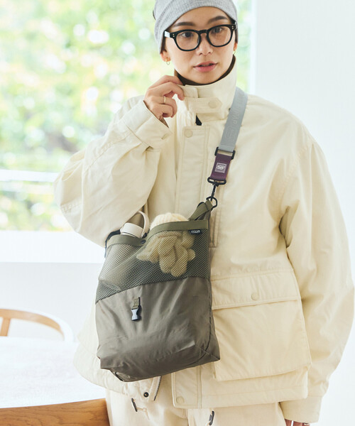 FREAK'S STORE（フリークスストア）の「YOSEMITE STRAP/ヨセミテストラップ EXPANDER SHOULDER BAG（ショルダーバッグ・メンズ・チャコールグレー/ブラック/オリーブ・ONE SIZE）」の9枚目の写真