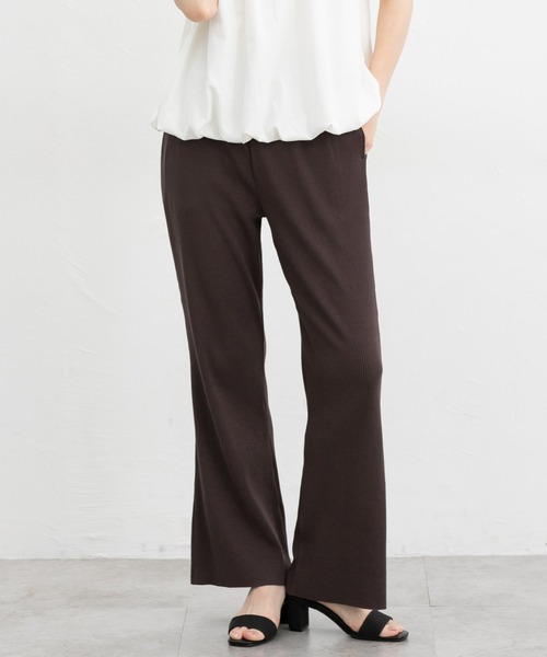 Honeys(ハニーズ)の「【セルフカット】セルフカットフレアパンツ(その他パンツ・レディース・ブラウン/チャコール/ブラック/ダークグリーン・L/LL/M/S)」の3枚目の写真