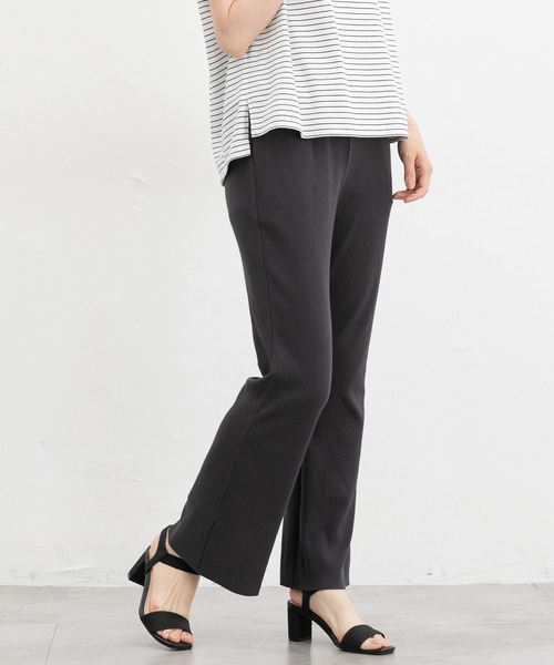 Honeys(ハニーズ)の「【セルフカット】セルフカットフレアパンツ(その他パンツ・レディース・ブラウン/チャコール/ブラック/ダークグリーン・L/LL/M/S)」の2枚目の写真