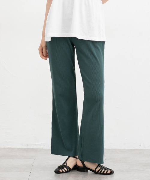 Honeys(ハニーズ)の「【セルフカット】セルフカットフレアパンツ(その他パンツ・レディース・ブラウン/チャコール/ブラック/ダークグリーン・L/LL/M/S)」の4枚目の写真