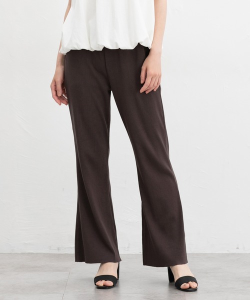 Honeys(ハニーズ)の「【セルフカット】セルフカットフレアパンツ(その他パンツ・レディース・ブラウン/チャコール/ブラック/ダークグリーン・L/LL/M/S)」の14枚目の写真