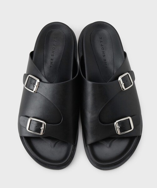THE SHOP TK （ザ ショップ ティーケー ）の「バックルスライドサンダル（サンダル・メンズ・ブラック/ブラック系5・65/75）」の6枚目の写真