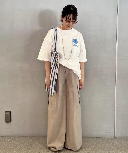 Piko(ピコ)の「(PIKOxROSEBUD)BIG SILHOUETTE S/S TEE(シャツ/ブラウス・レディース・ホワイト/ネイビー/グレー/ピンク/イエロー・ONE SIZE)」の22枚目の写真