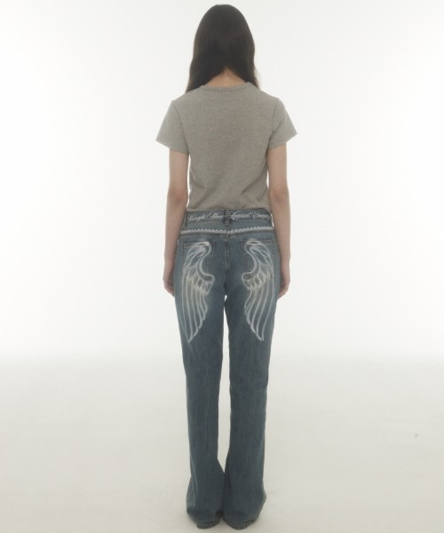 【MIDNIGHT MOVE】韓国人気★ Pg Damage Pants (S,M) MIDNIGHT MOVE ONLINE STORE