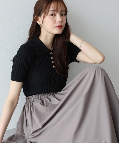 anuans ポロニットドッキングワンピース Mサイズ anuans ワンピース