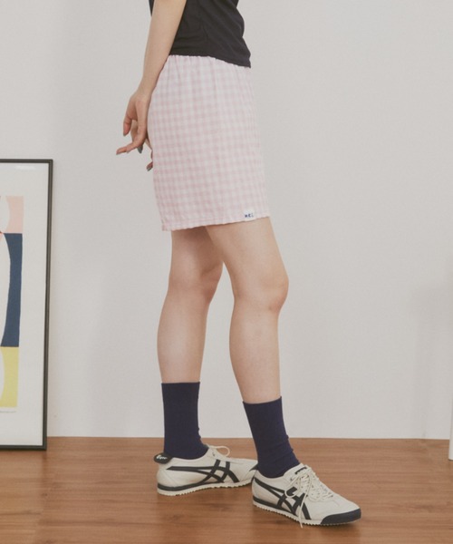 MERLOT(メルロー)の「オリジナルロゴギンガムチェックショートパンツ(その他パンツ・レディース・レッド/ブラック/ピンク・FREE)」の14枚目の写真