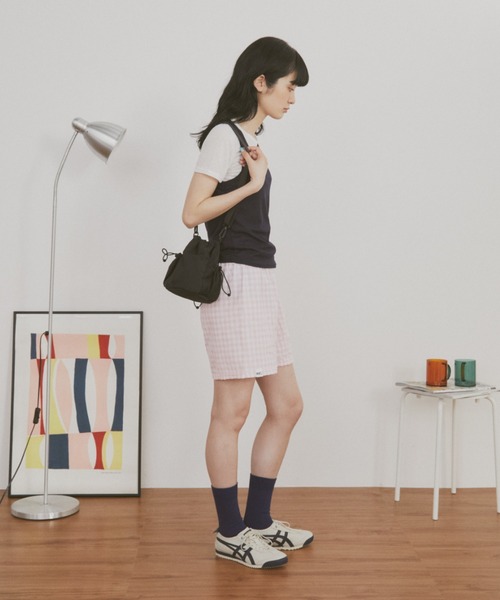 MERLOT(メルロー)の「オリジナルロゴギンガムチェックショートパンツ(その他パンツ・レディース・レッド/ブラック/ピンク・FREE)」の17枚目の写真