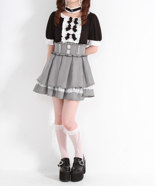 DearMyLove(ディアマイラブ)の「チョーカー付きリボンカットソー(Tシャツ/カットソー・レディース・ホワイト/ベビーピンク/ブラック・SMALL/MEDIUM/LARGE/LL/3L)」の5枚目の写真