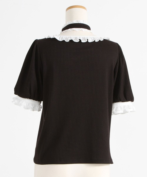 DearMyLove(ディアマイラブ)の「チョーカー付きリボンカットソー(Tシャツ/カットソー・レディース・ホワイト/ベビーピンク/ブラック・SMALL/MEDIUM/LARGE/LL/3L)」の18枚目の写真