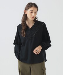 B:MING by BEAMS | 【洗える】ネック レース ブラウス（S～M）(シャツ/ブラウス)