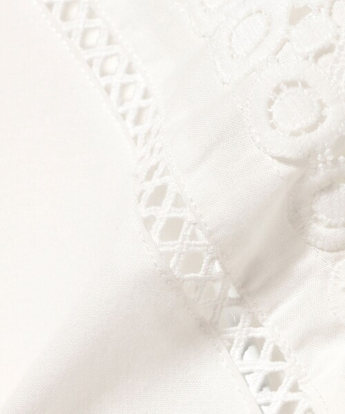 B:MING by BEAMS（ビーミングバイビームス）の「【洗える】ネック レース ブラウス（S～M）（シャツ/ブラウス・レディース・ブラック/オフホワイト・MEDIUM/SMALL）」の13枚目の写真